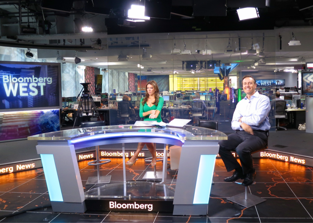 A memorable experience in a Bloomberg news studio