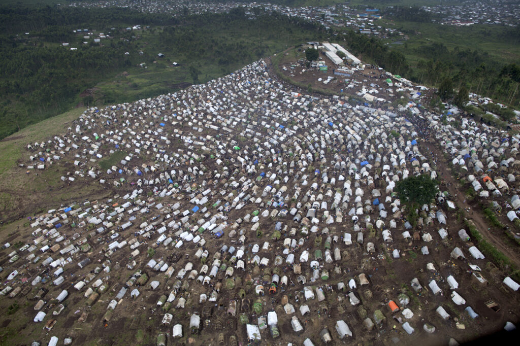 IDP camp appeared around MONUSCO base in Kitshanga