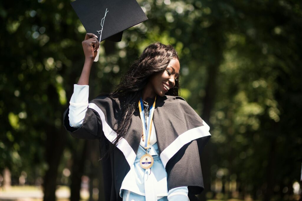 Woman in Academic Gown