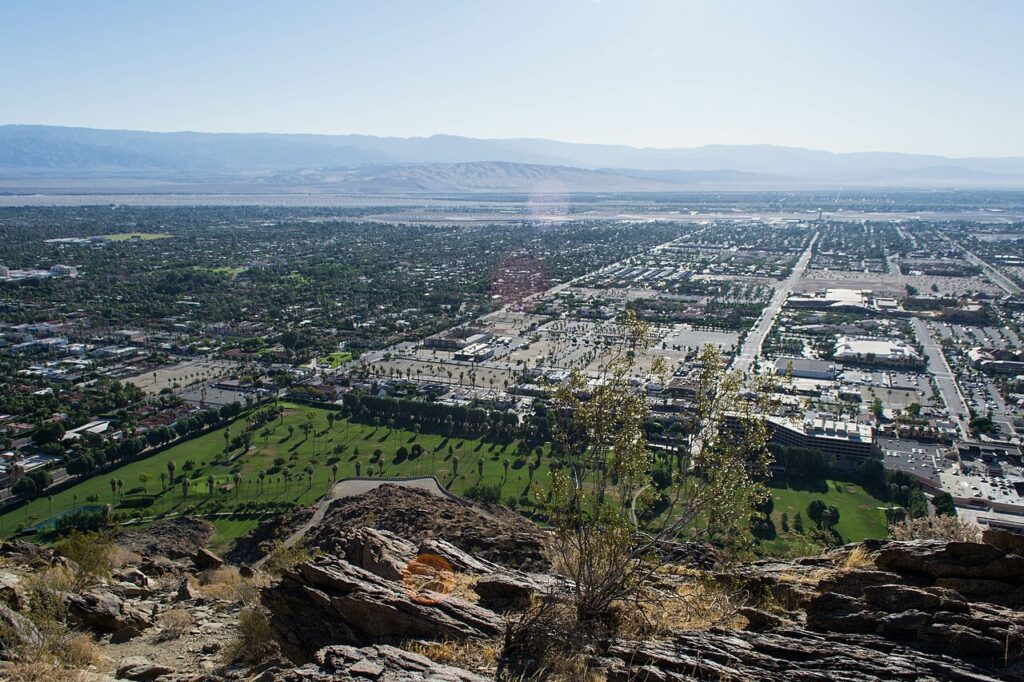 A view of Palm Springs from the Museum Trail