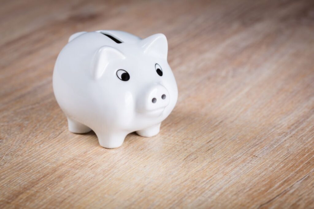 A cute-looking piggy bank