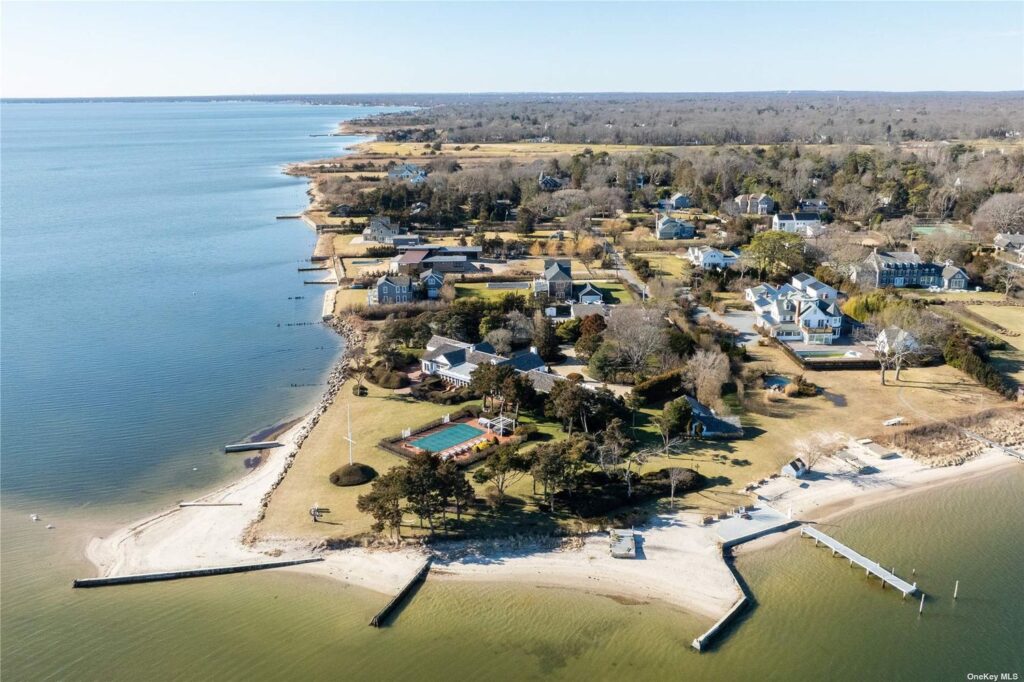 Offshore drone shot of the Point