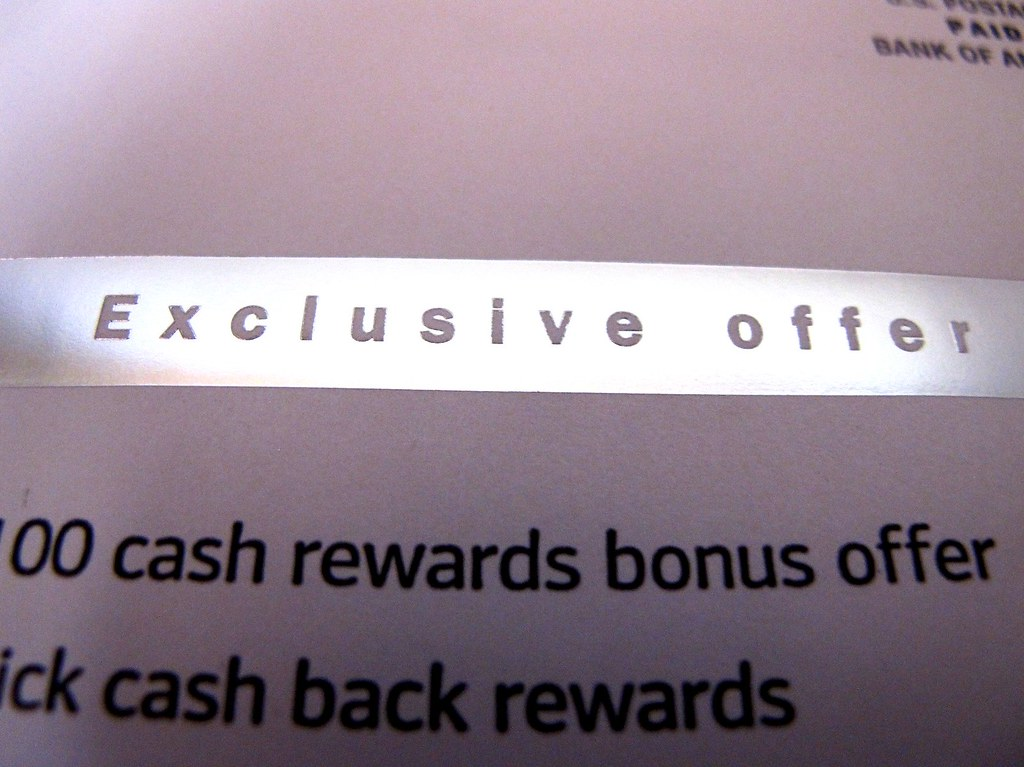 A snapshot of an exclusive cash-back reward