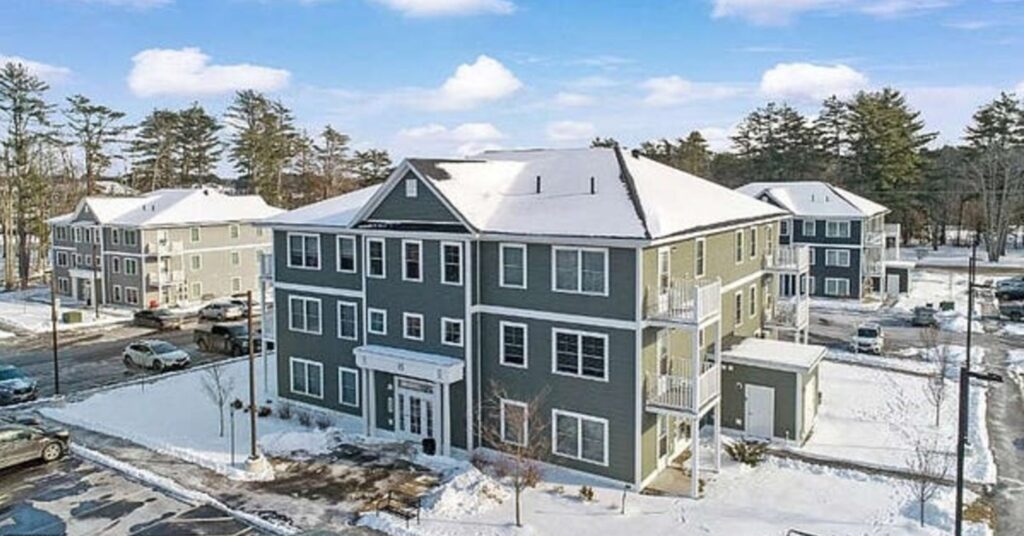 A complex of residential buildings in Maine