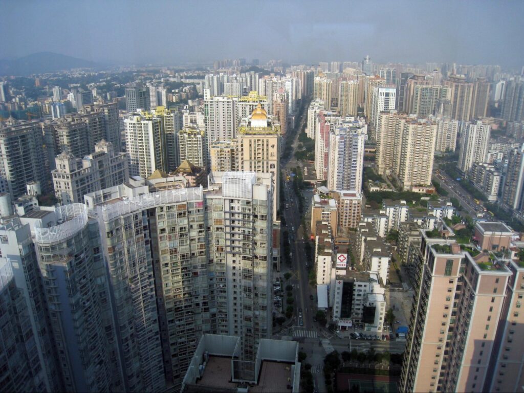 Guangzhou skyscrapers, mostly residential 
