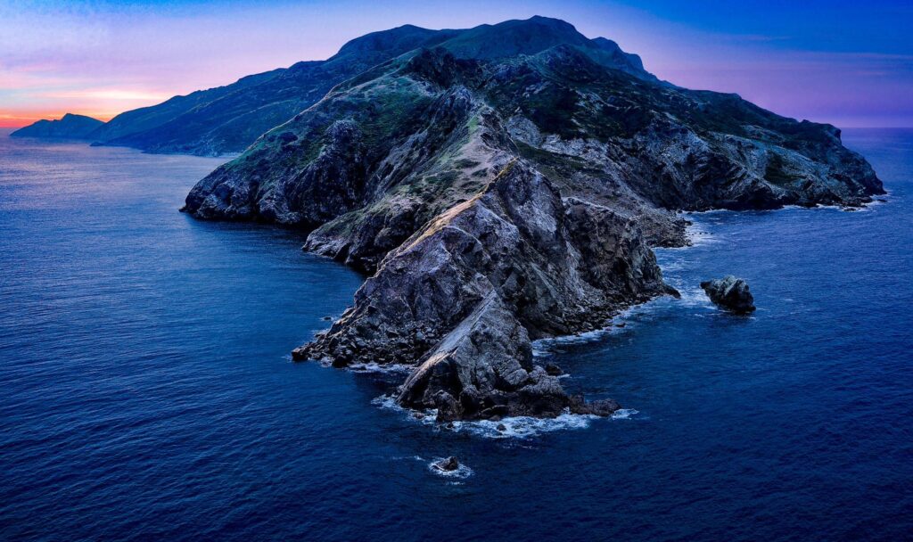 Rocky island off the coast of Southern California