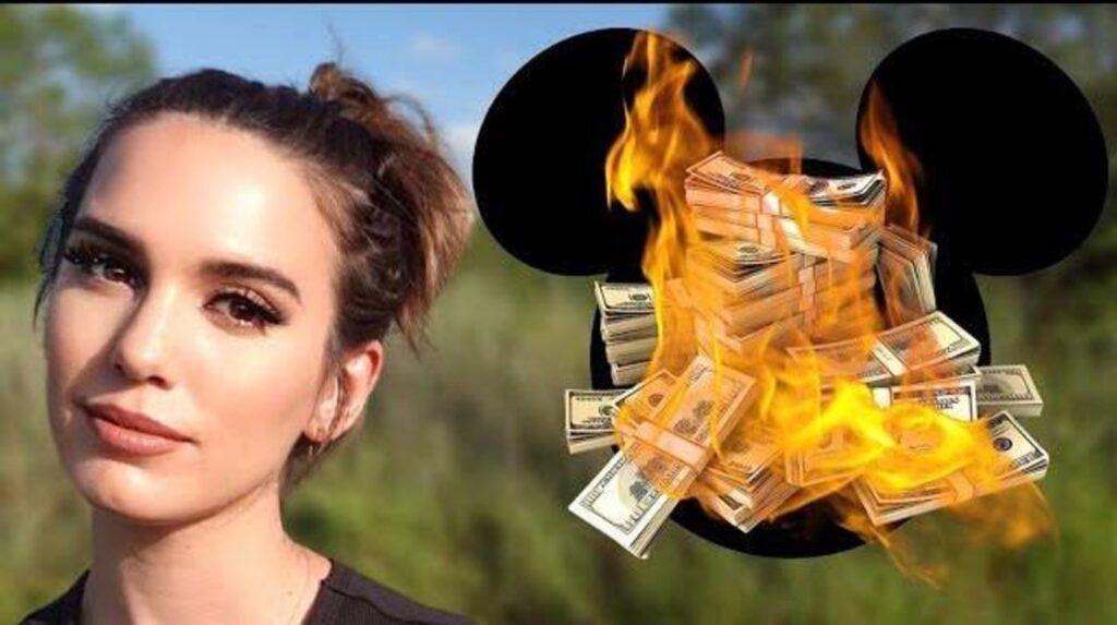 Poster for Romano's video about losing her Disney wealth