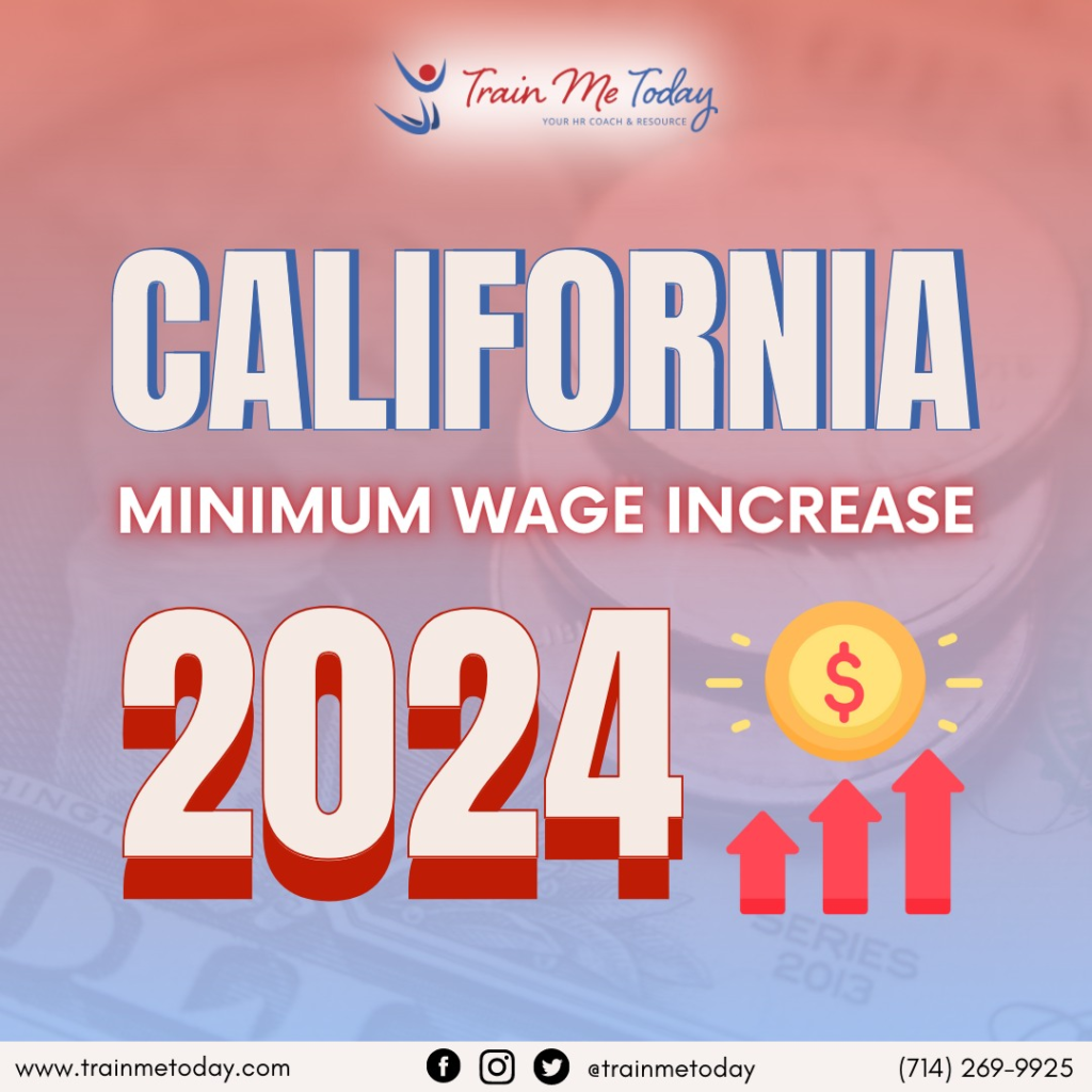 Poster publicizing wage increase in 2024