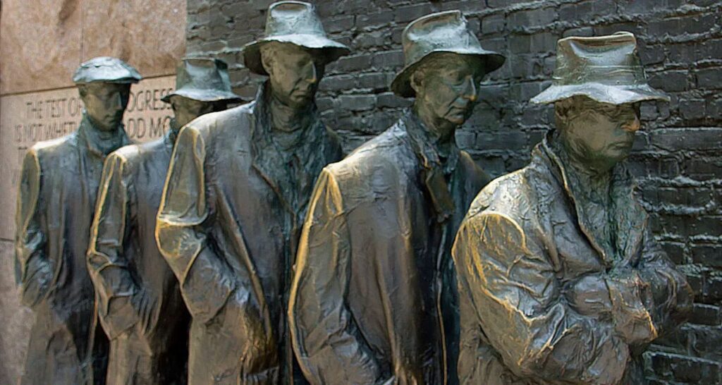 Breadline sculpture