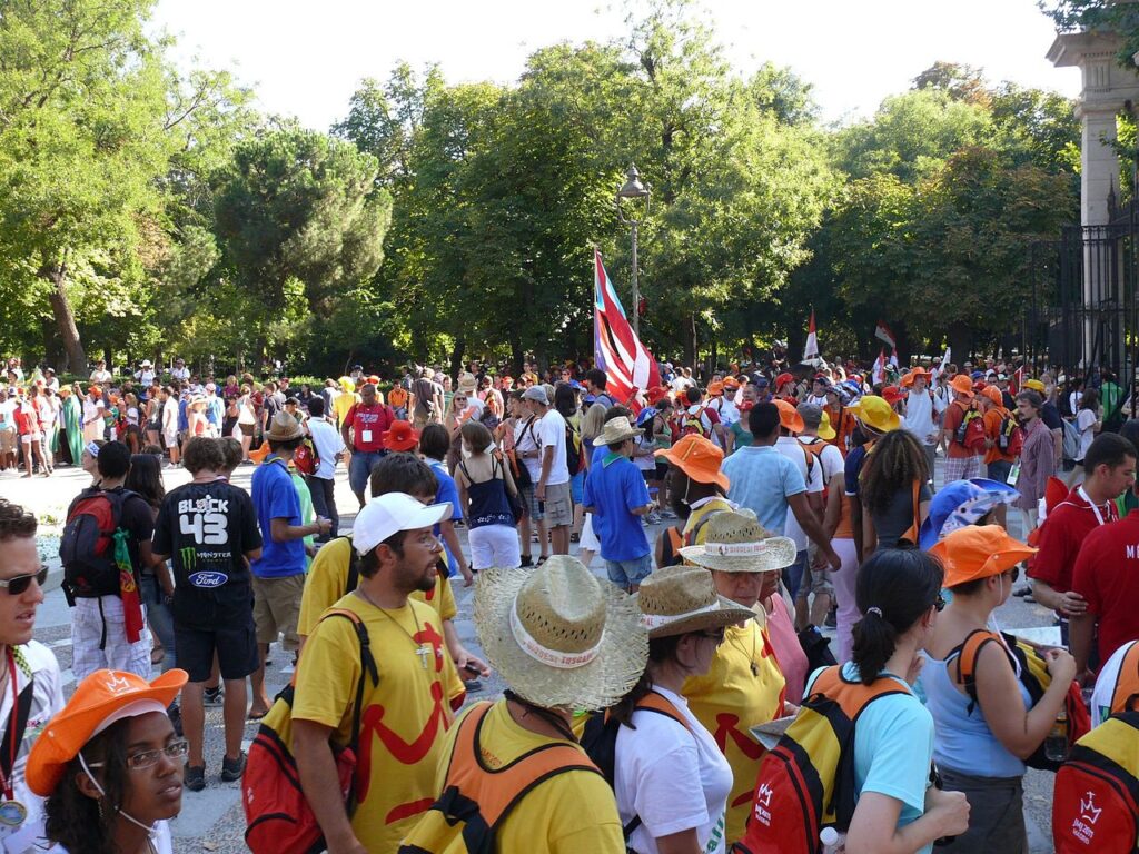 Pilgrims at World Youth Day 2011 (Madrid, Spain)