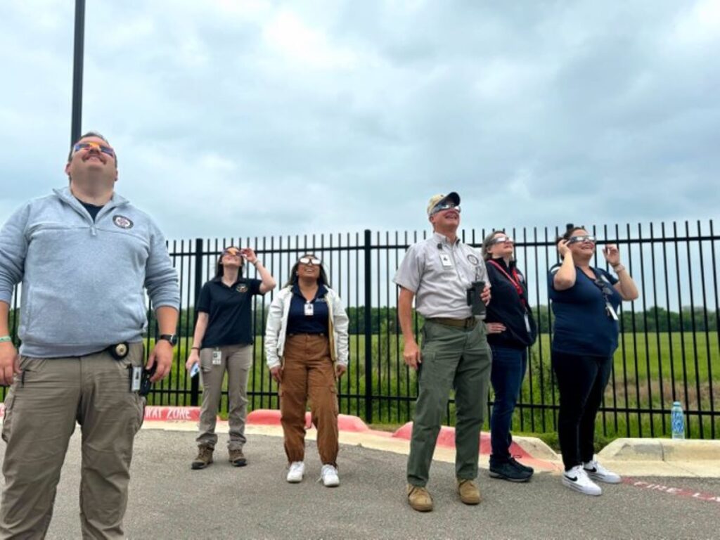 Hays County officials watching the eclipse