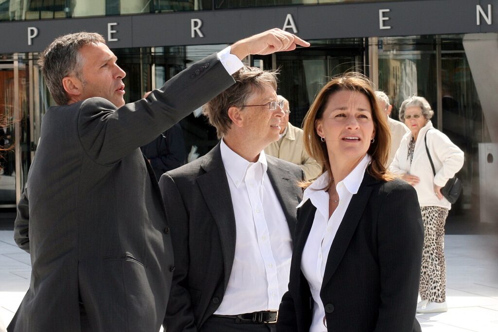 Bill and Melinda Gates at the Oslo Opera House