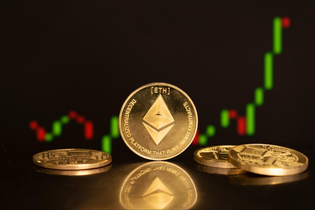 Photo of an Ethereum crypto medallion