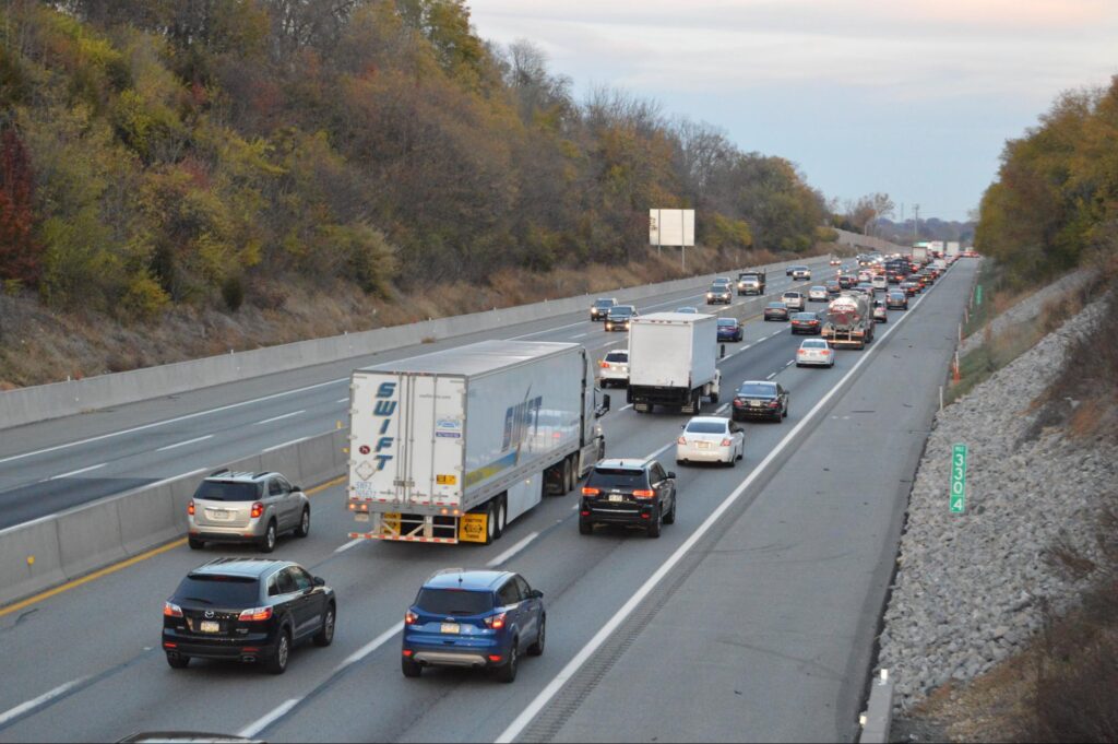 Busy highway