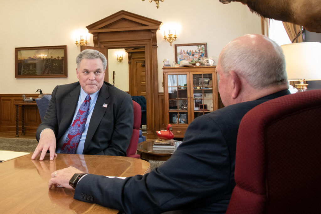 Commissioner Rettig at the USDA headquarters