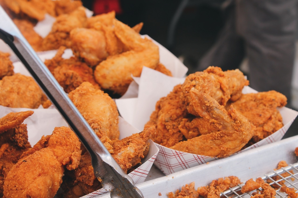 Fried Chicken at a fast food outlet