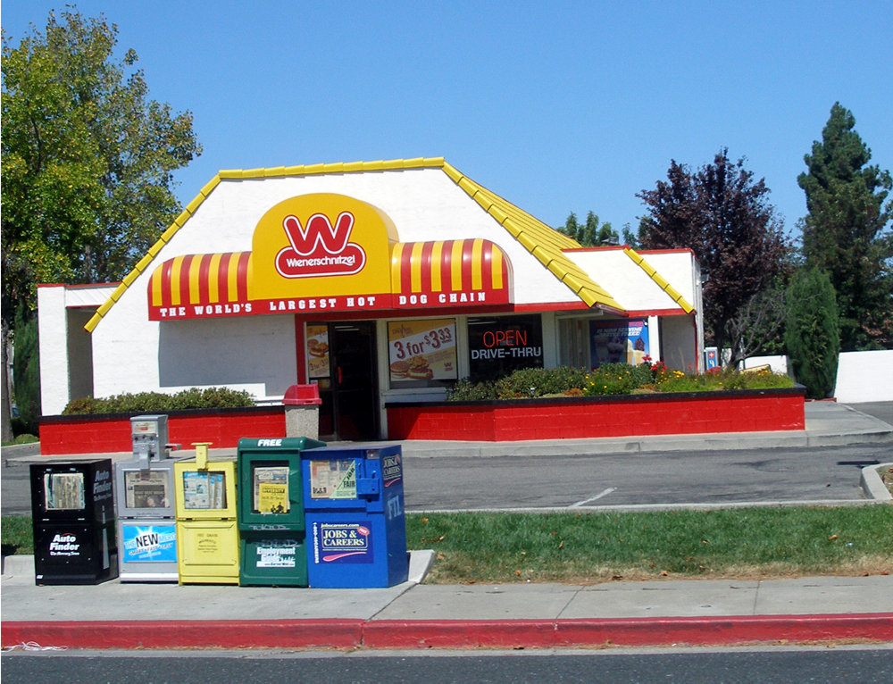 A Wienerschnitzel fast food restaurant in Sunnyvale