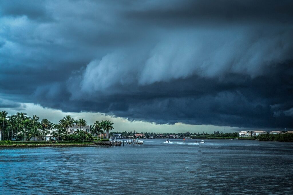 A huge storm looming off the coast of Florida