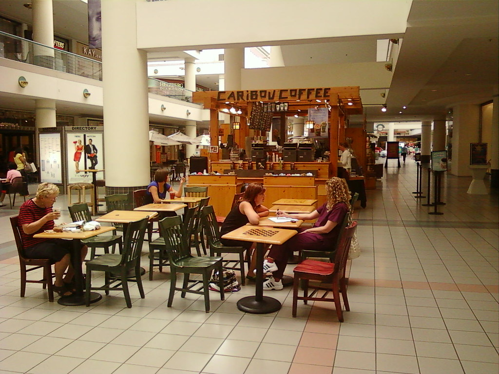 Caribou coffee inside the Southdale Mall