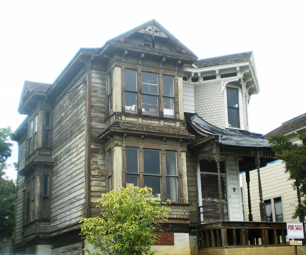 Old wooden house in need of renovation