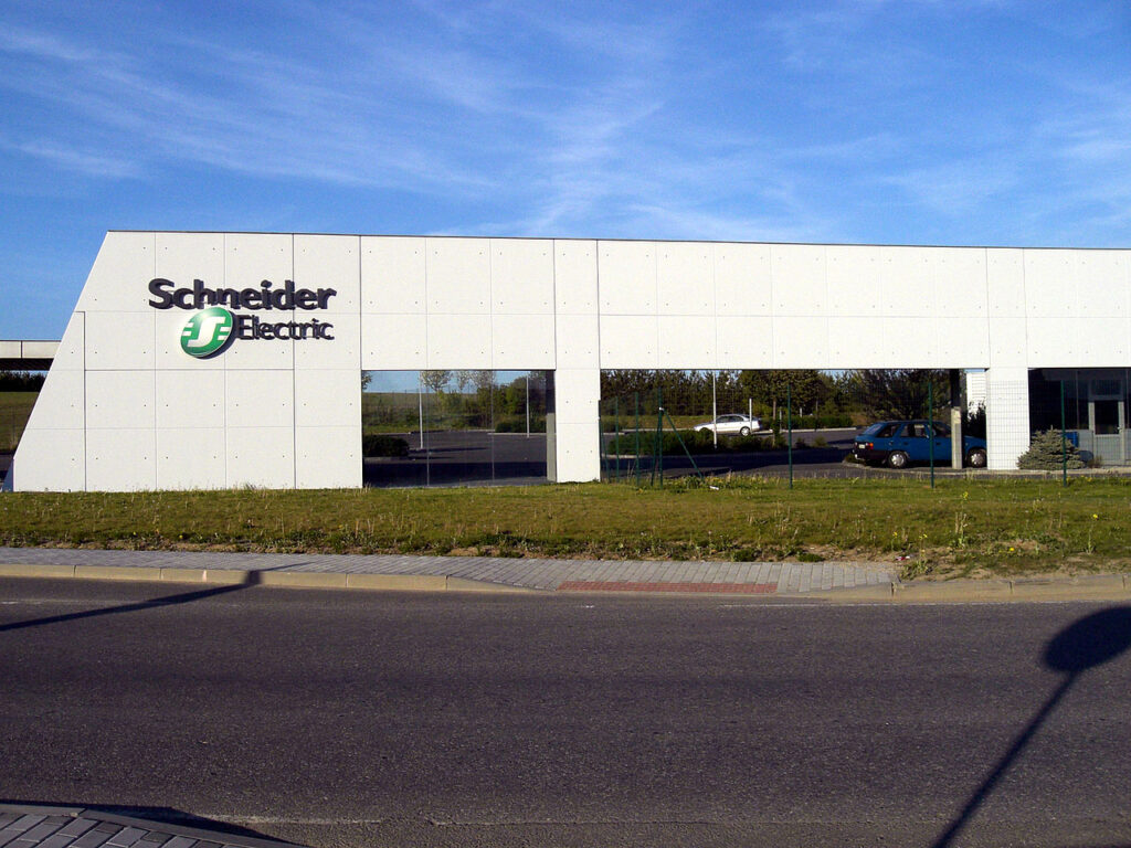 Schneider Electric factory in Písek, Czech Republic Main gate