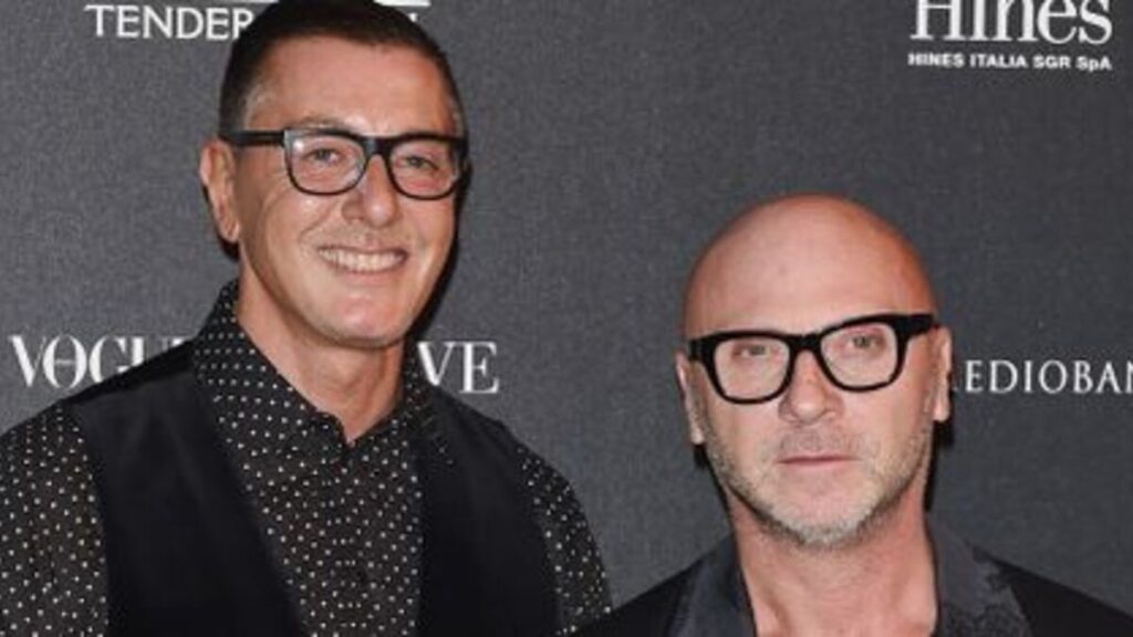 Stefano Gabbana and Domenico Dolce of Dolce and Gabbanna