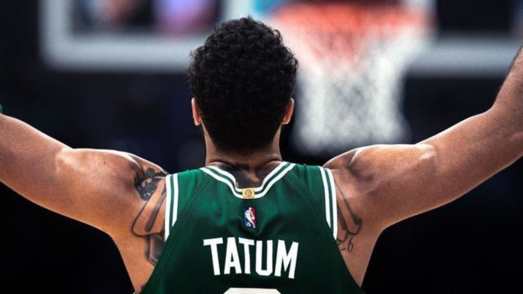 Backview of Jayson Tatum