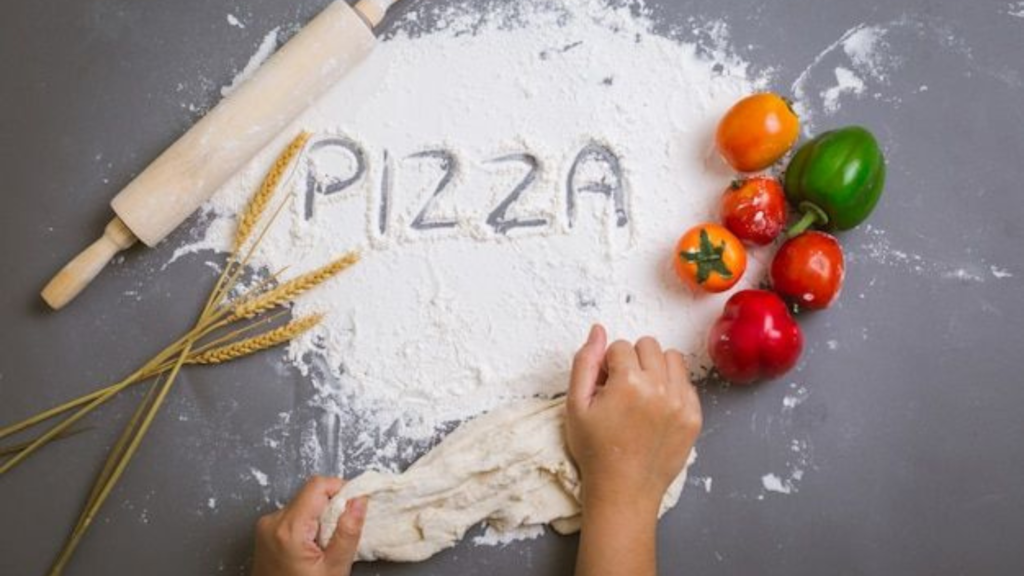 Process of making pizza dough