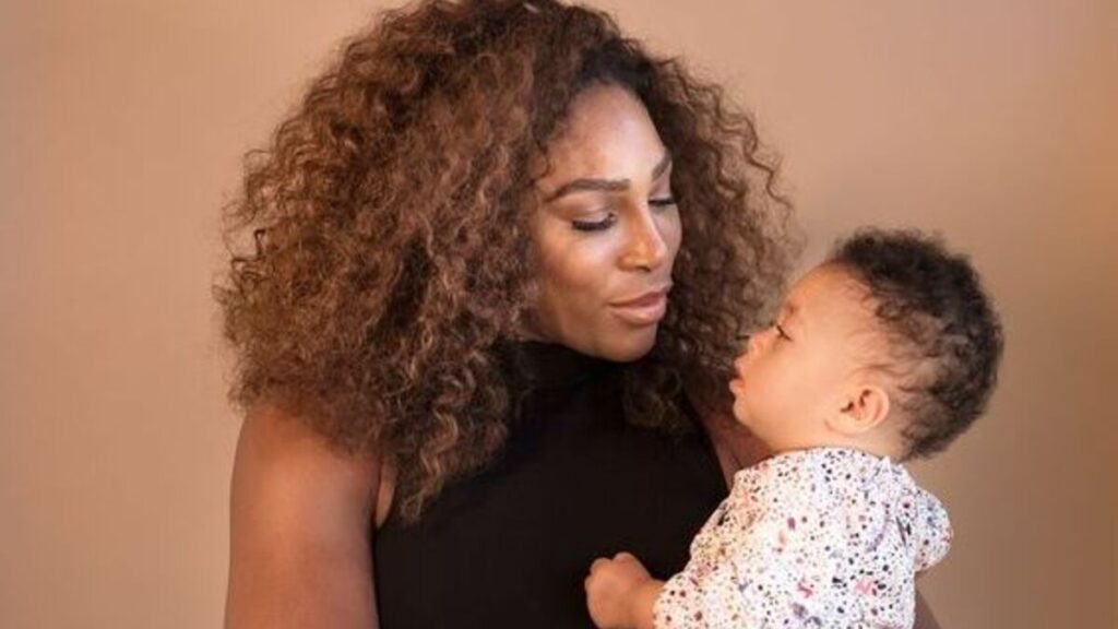 Serena Williams and her daughter