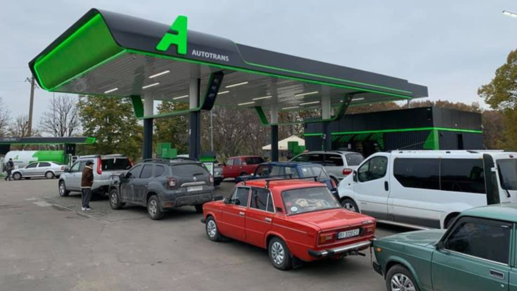 Queue at Gas station