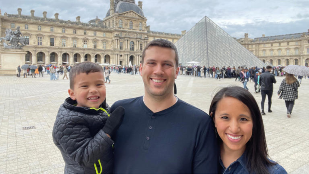 Mai-lan Phan and Ryan Wagoner with their son