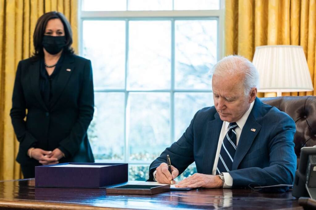 President Biden signs the American Rescue Plan into law