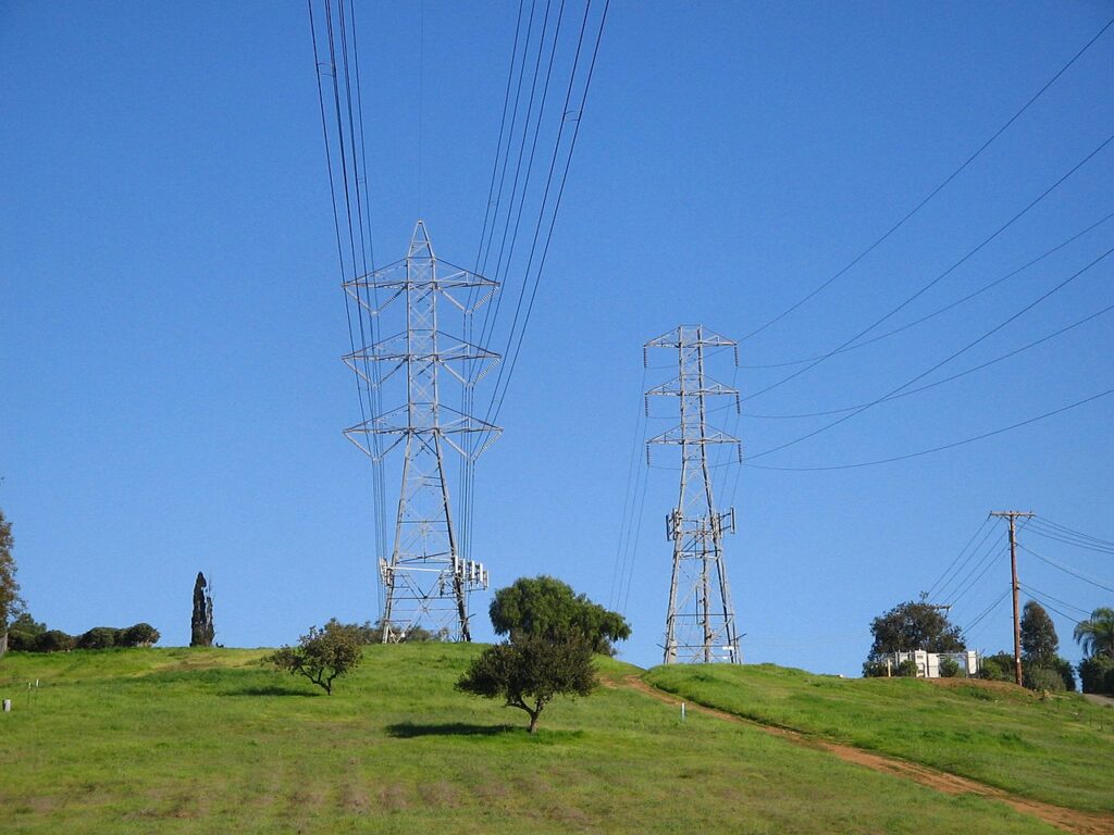 Line belonging to San Diego Gas and Electric