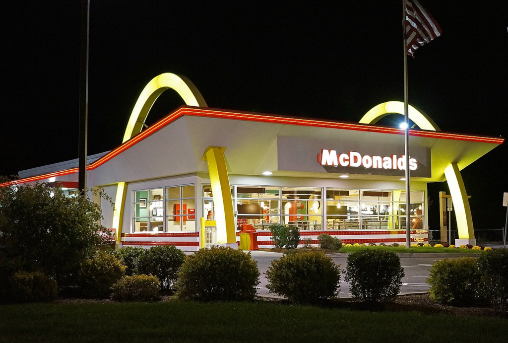 A McDonald’s outlet in Massachusetts