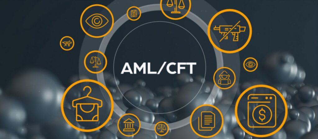 Infographic on the features of AML/CFT