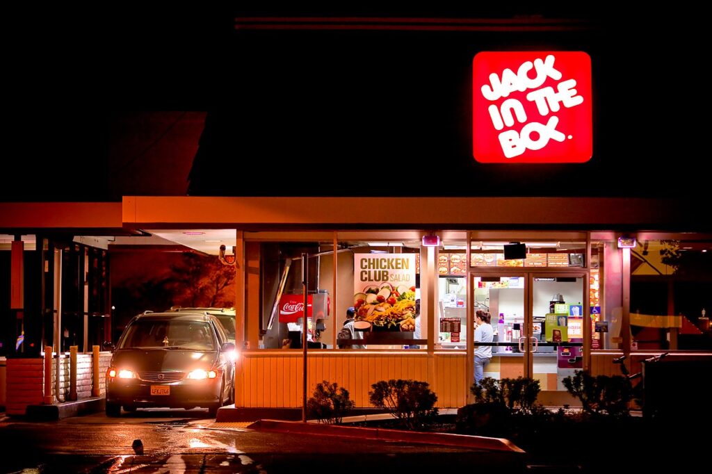 A drive-through restaurant