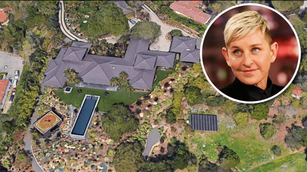 DeGeneres is a neighbor to Aniston