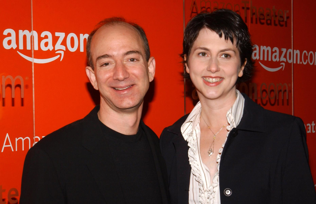 Old picture of Bezos and MacKenzie