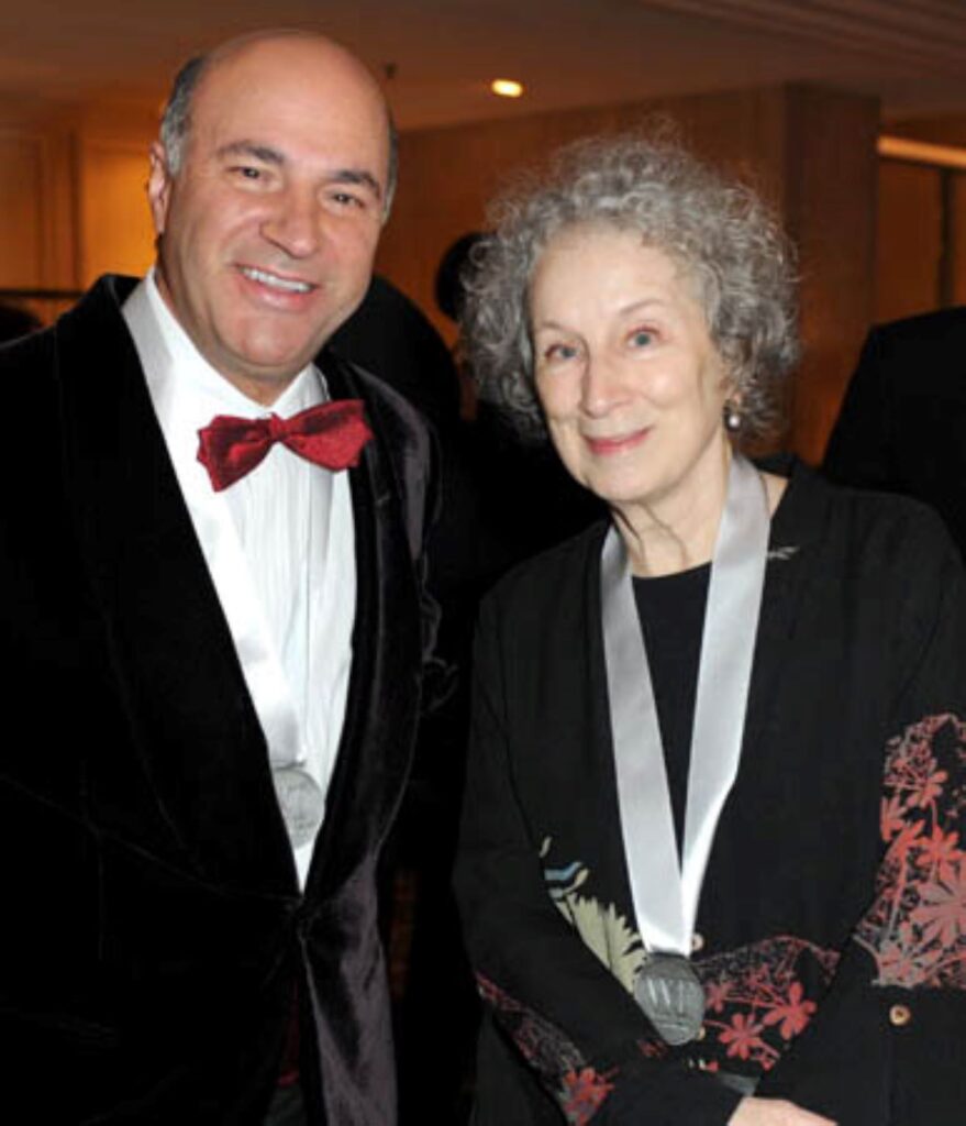 Authors Margaret Atwood and Kevin O'Leary at the 2011 Writers' Trust Gala