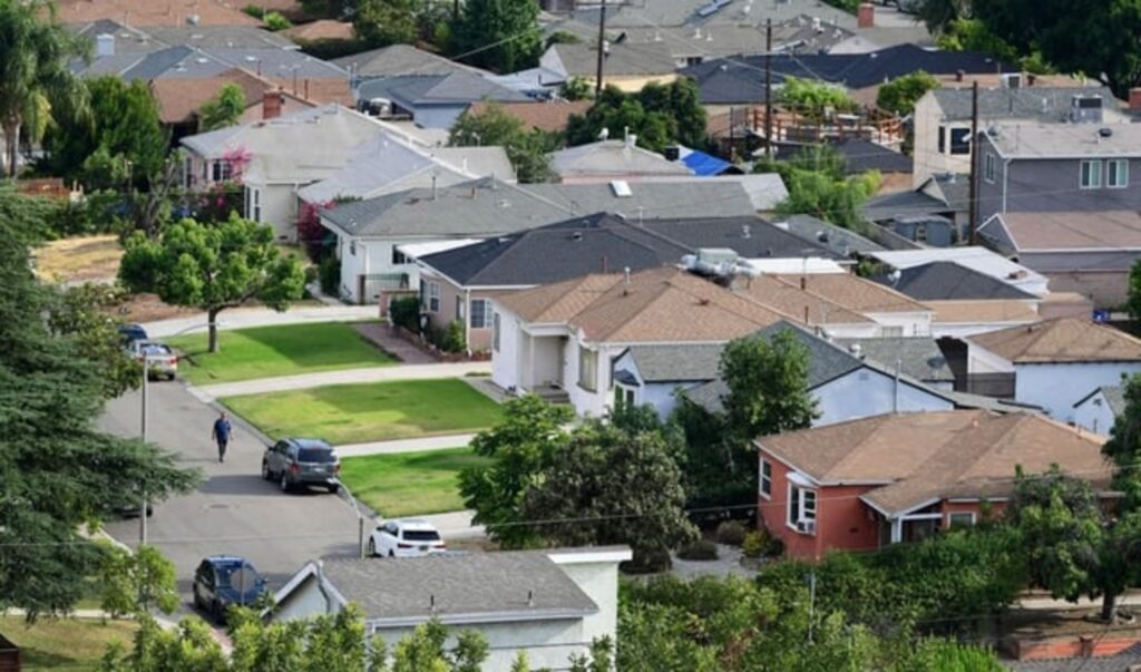 A suburban residential area