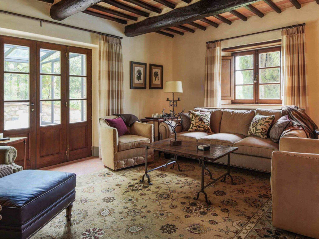 Interior of a Tuscan-style house