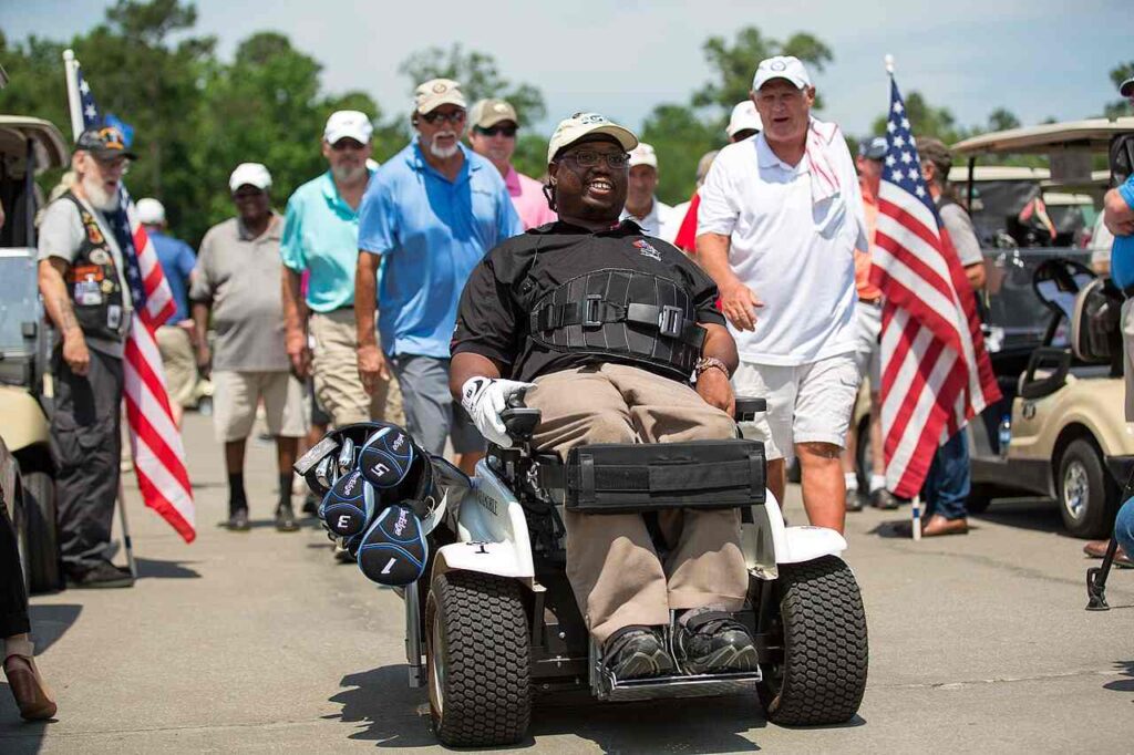 PGA HOPE hosted military Veterans at a Golf Club