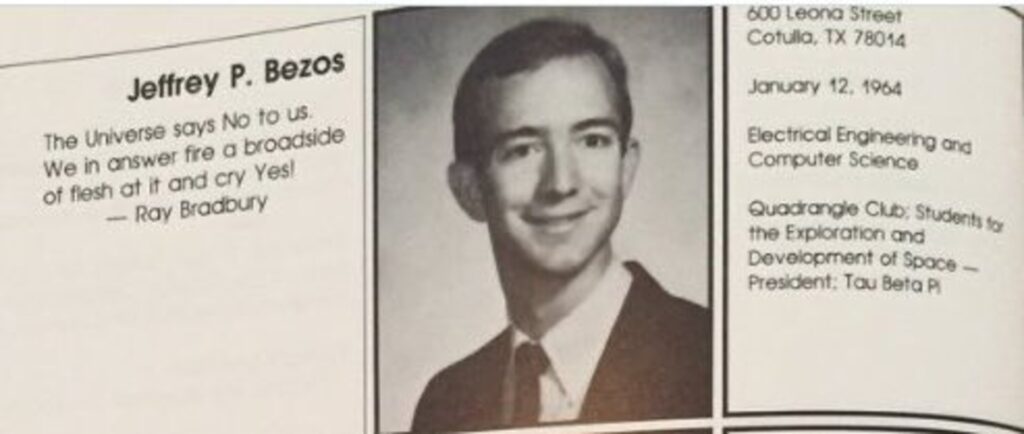 Bezos’ time at Princeton