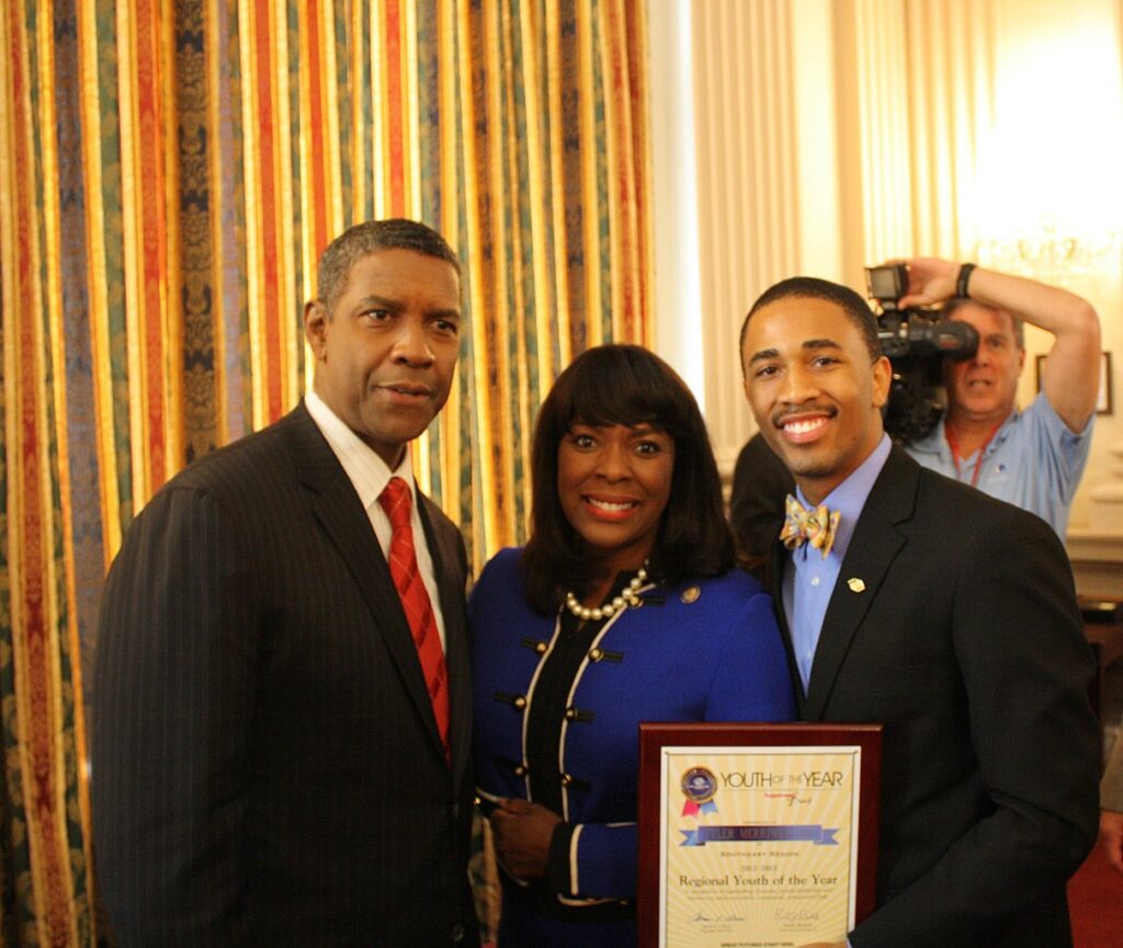 Denzel Washington with Terri Sewell and BGCA rep