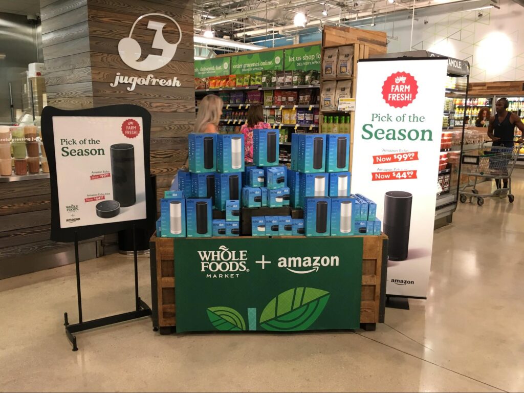 Amazon Echo At Whole Foods