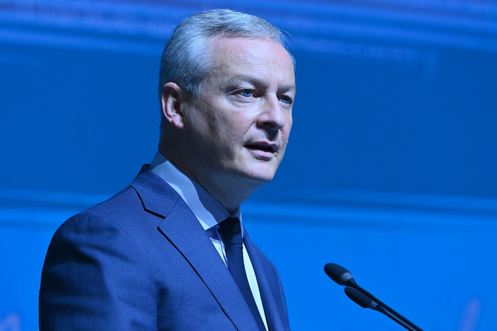 Bruno Le Maire at the opening session of the WNE