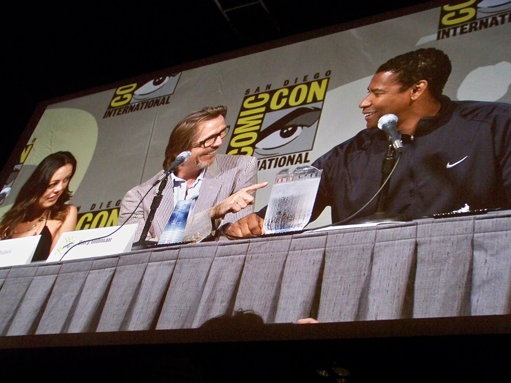 Mila Kunis, Gary Oldman, and Denzel Washington at San Diego Comic-Con International