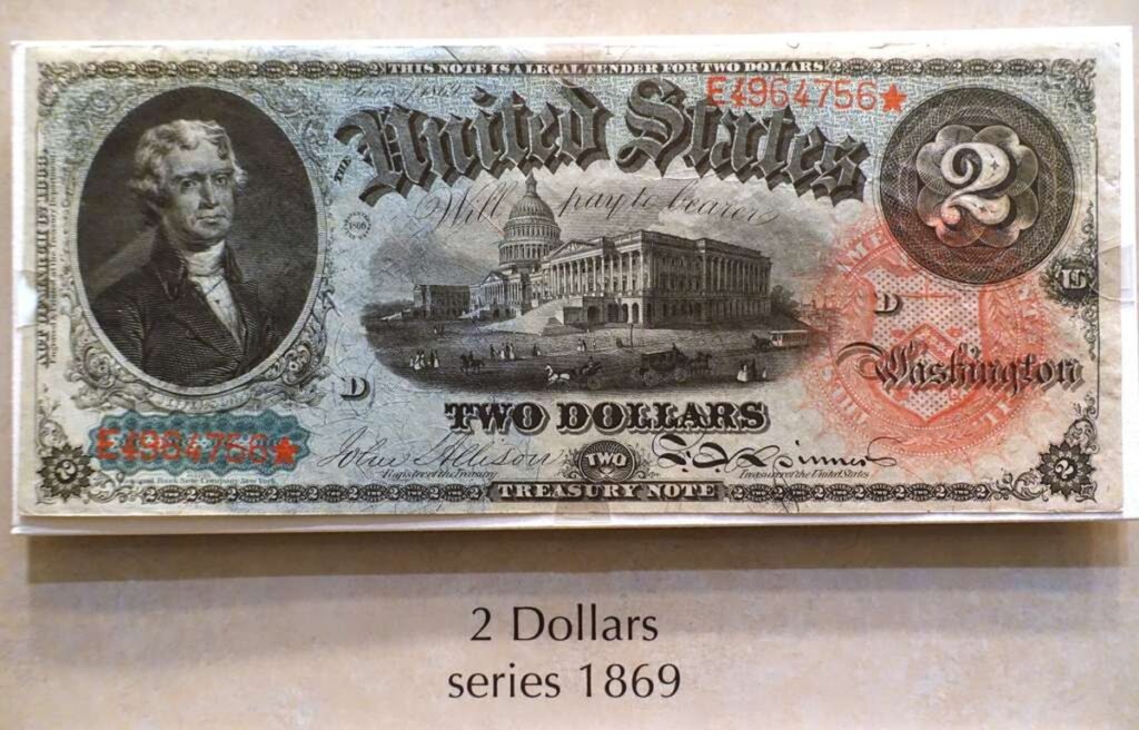 Rare series of the $2 bill