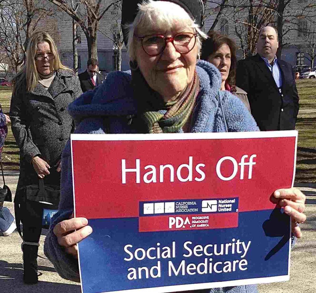 Photo at a rally in Senate Park, Washington