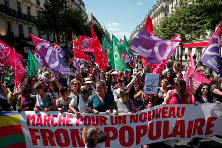 Thousands of women march in France against far-right